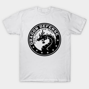 Dragon Defense Black Logo T-Shirt | Veteran Owned T-Shirt
